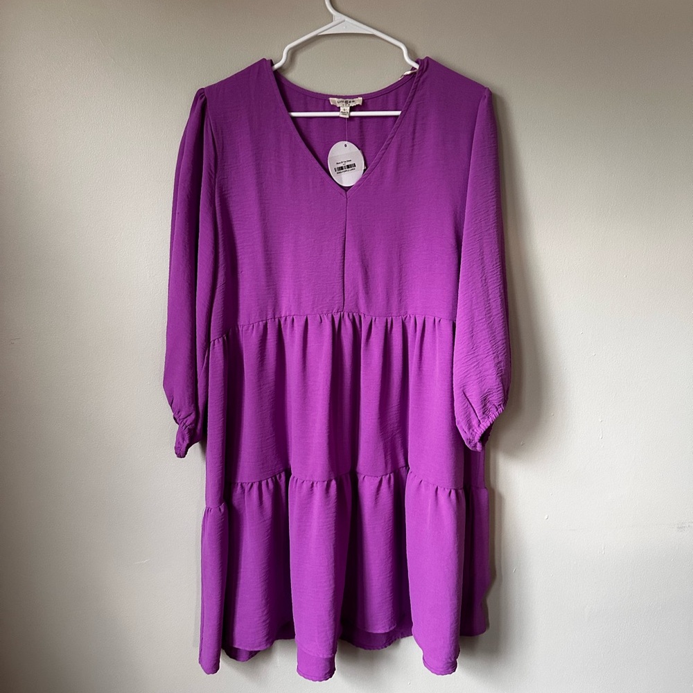 💜🩷NWT Umgee Purple Mini Dress🩷💜